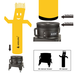 Airguru bán buôn 1.0HP 18in Máy thổi khí <span class=keywords><strong>Inflatable</strong></span> quảng cáo Bầu Trời múa rối dancer file đính kèm thương mại - Product Image 3