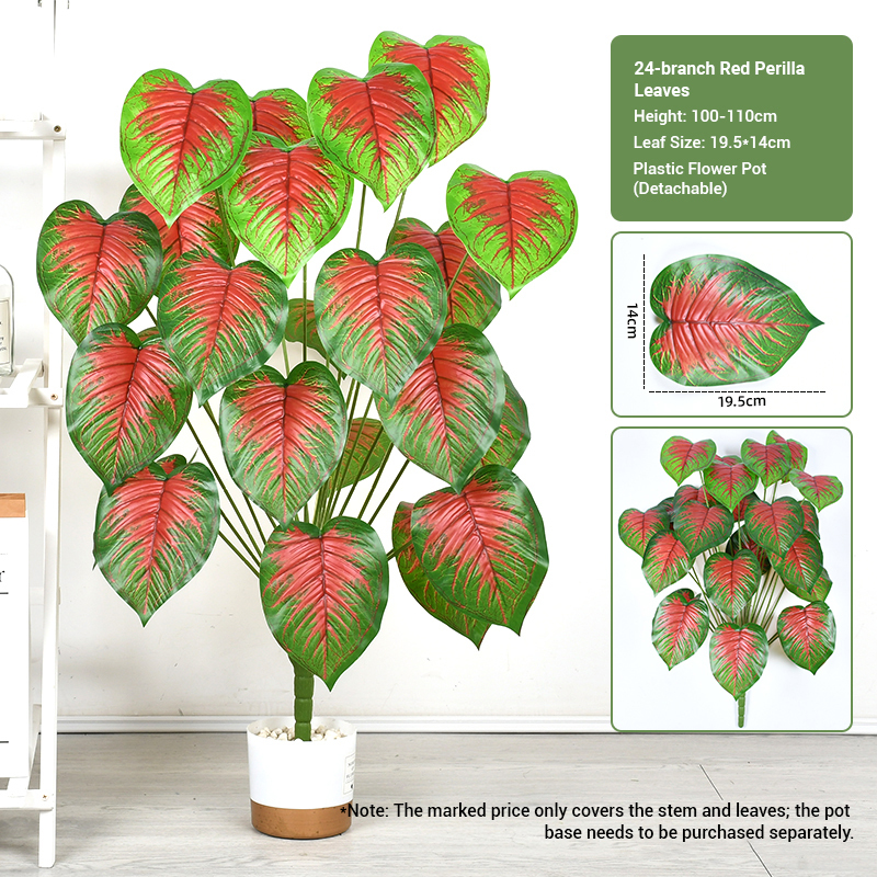 24 fork red sage leaves (100-110cm)
