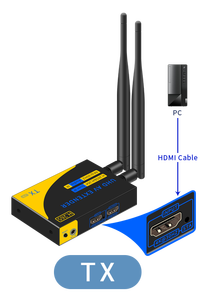 Receptor inalámbrico HDMI 4K compatible con hasta 1 TX a 4 Conexiones RX desde computadora portátil PS4/5 A HDTV proyector DSLR - Product Image 6