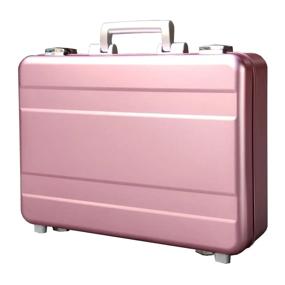 custom size custom foam pink All aluminum alloy carrying hard Aluminum Case Foam Briefcase Tool Box with foam padding