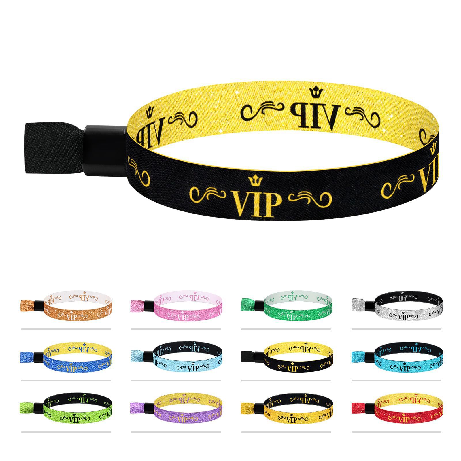 Bracelet VIP coloré en polyester tissé