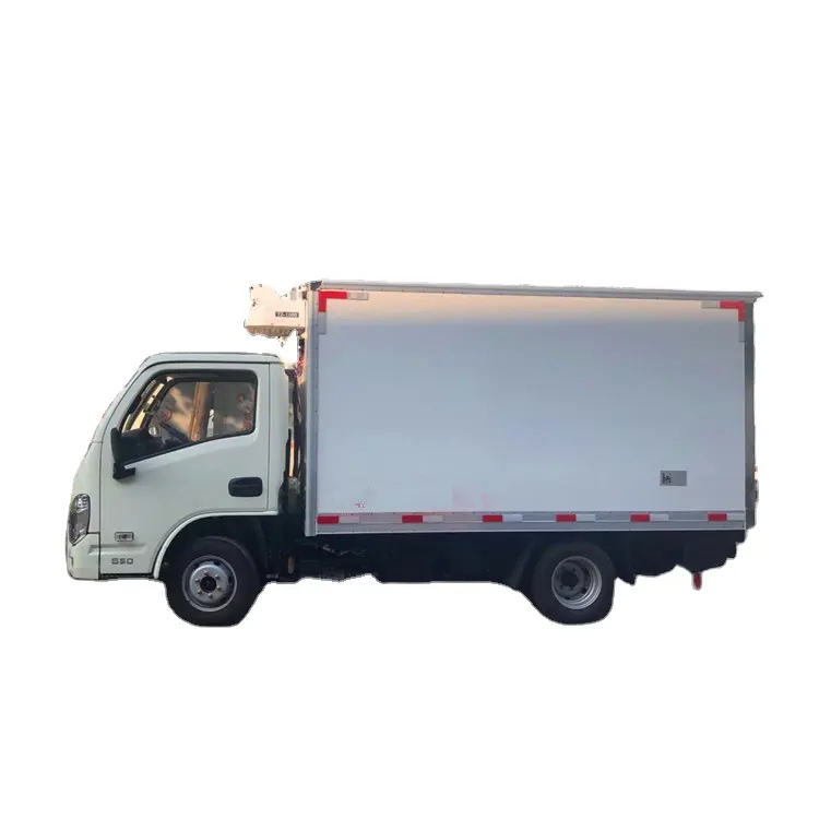 Promotional Price Yuejin 2-3 tons Refrigerated Truck Freezer Van Truck for Sale in Ghana