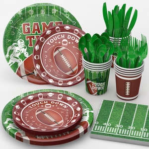 Siêu Bát theo chủ đề Mỹ bóng đá Nguồn cung cấp bên Bộ đồ ăn đặt giấy tấm ly khăn ăn bên Bộ đồ ăn dùng một lần thiết lập - Product Image 1