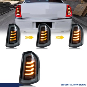Chrysler 300 300C 300S 2011-2014 için yeni LED arka lambası şeffaf Lens ABS sıralı dönüş sinyali Start-up animasyon koşu işık - Product Image 4