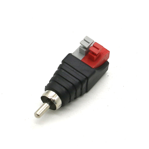 High Quality <strong>RCA</strong> Lotus Head Push-to-connect A/V Cable to Audio Male Audio Speaker <strong>RCA</strong> Connector - Product Image 6
