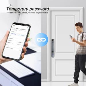 Toptan 3d yüz tanıma parmak izi anahtarsız giriş akıllı ön kapı kilidi kamera wifi ile - Product Image 2