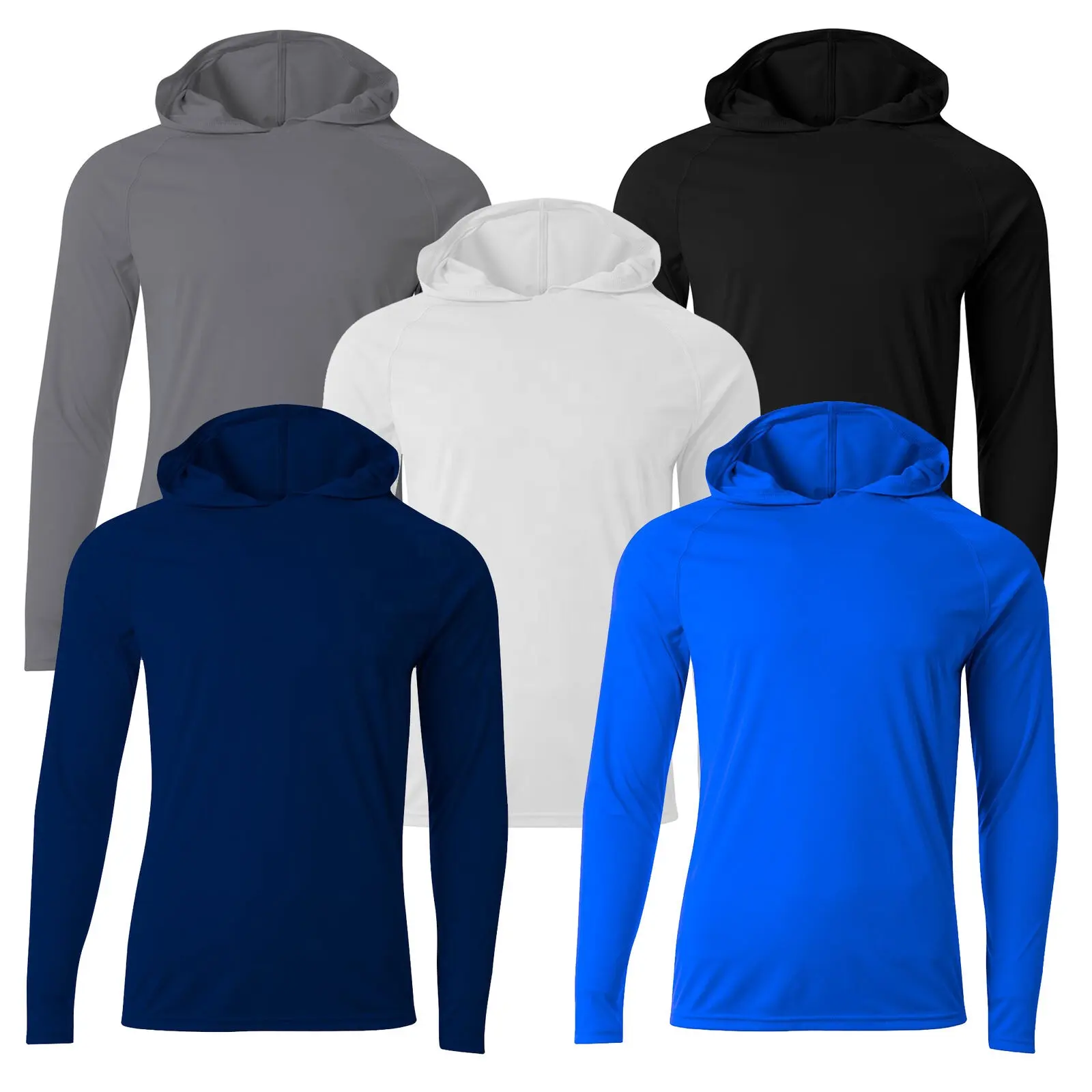 BJJ Hooded Rash Guard Long Sleeve Lycra Compression Shirt 100% Customized