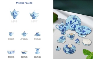 可定制陶瓷甜点餐盘套装中国陶瓷餐具，带酒店蛋糕架，用于演示 - Product Image 6