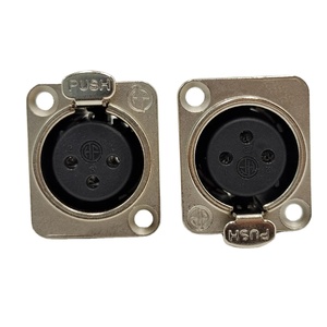 XLR ขั้วต่อ3pin ตัวเมียซ็อกเก็ตตัวเมียซ็อกเก็ตตัวเมีย XLR 3ขาขาขา XLR ตัวเมียปลั๊กสี่เหลี่ยมขั้วต่อ XLR 3ขา - Product Image 3