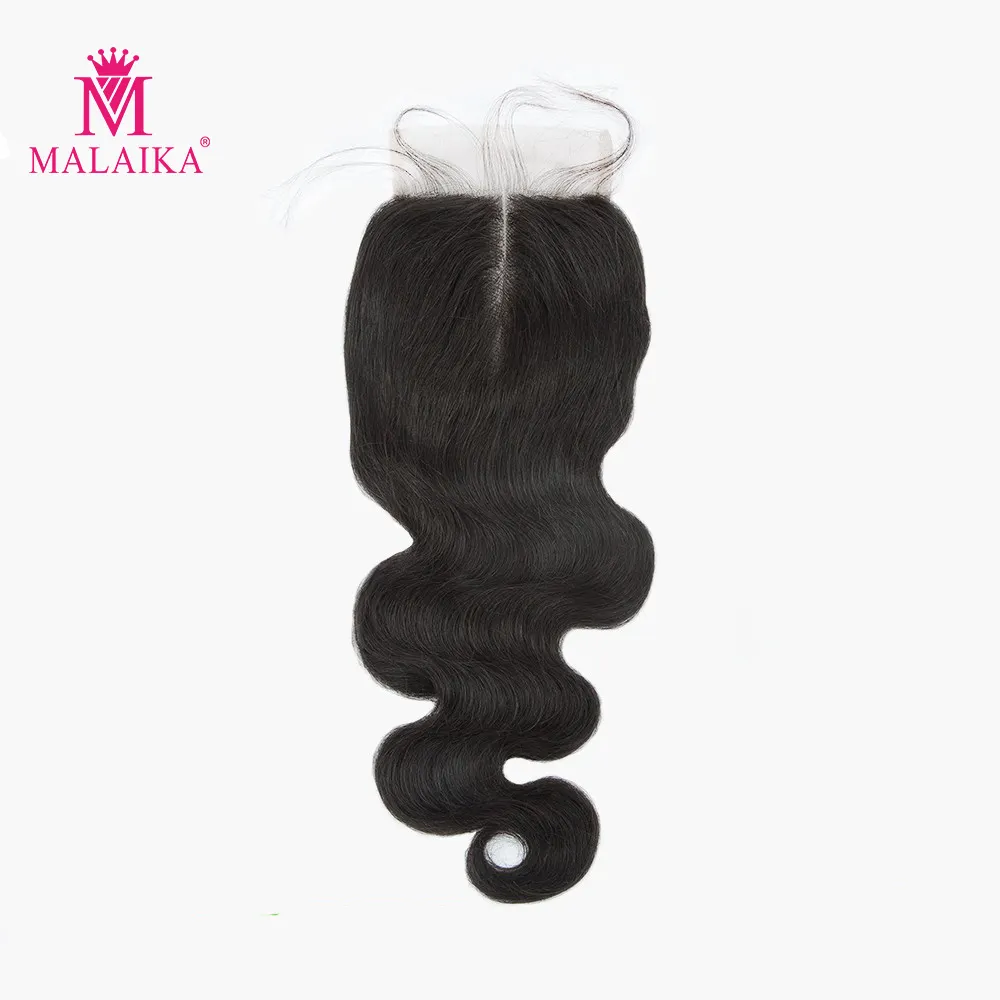 Перуанские кружевные зажимы MALAIKA Body wave 4x4 средняя часть