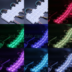 Epoksi IP65 açık kare LED modülü RGB 12V enjeksiyon ABS arka ışık reklam kutusu 4leds SMD 5050 1W RGB led modülü - Product Image 6