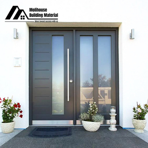 Görkemli entryway tabloları dijital akıllı giriş sistemi kasırga dayanıklı güvenlik pivot kapı - Product Image 3