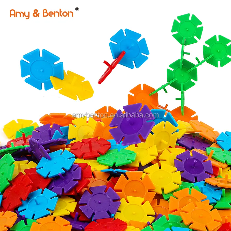 Mini blocchi di plastica giocattoli per bambini Puzzle trottola e giocattolo da tavolo in età prescolare da Amy & Benton