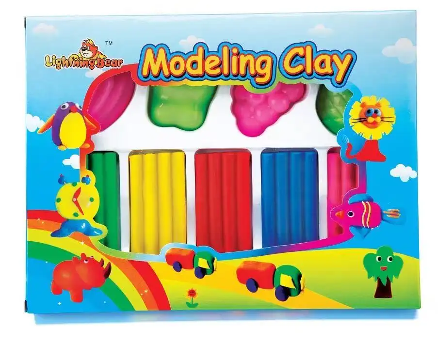 Modellieren von Ton für Kinder sicher ungiftig DIY Polymer Clay Großhandel in Promotion für Schul farben Ton