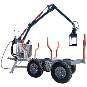 リマ1.5トンパワーユニットATVログローダートレーラー新しい林業機械木材ログローディング小売用クレーン付き木材トレーラー - Product Image 3