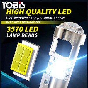 Mini Len LED A80 H4 หลอดไฟ H7 LED ไฟหน้าไฟต่ําโปรเจคเตอร์ 9005 HB3 9006 HB4 80W รถยนต์หลอดไฟ 30000LM ชุด - Product Image 2