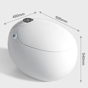 2022 NEW Release Sanitary Ware Bath Set One Piece Smart Wc Egg Shape <strong>Auto</strong> Intelligent Toilet With Woman <strong>Bidet</strong> Automatic Flush - Product Image 5