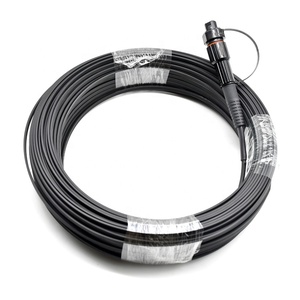KNOFC IP 68สายเคเบิลรับแรงกระแทกกันน้ำมินิ SC APC 1F G657A2 FTTH สายเคเบิลหล่นผมเปีย50ม.