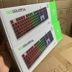 低价TX35发光有线键盘悬挂式机械触摸游戏电脑键盘USB商务办公室 - Product Image 2