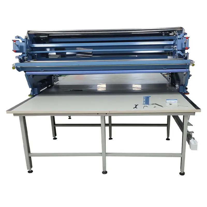 Kumaş yayma için tekstil kumaş kesme masası hava yüzen masa ve kesme makinesi