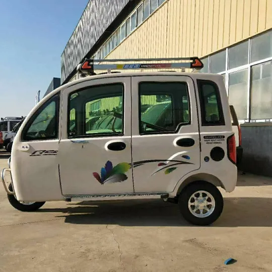 Tricycle électrique entièrement fermé, pouces, avec grand espace, adapté pour les clients taxi