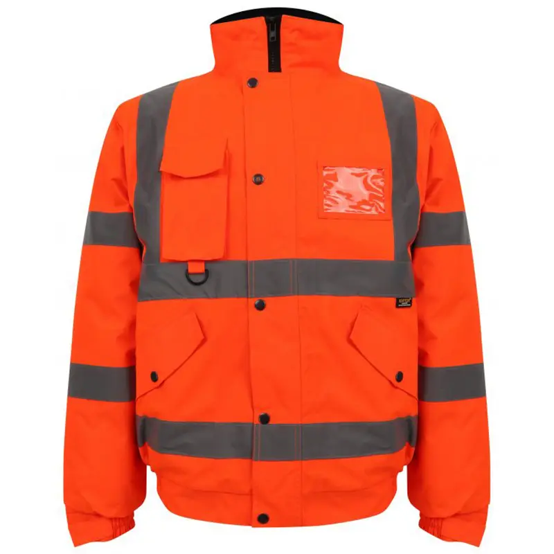 Impermeável fora de Segurança Reflective Raincoat inverno Jacket EN471 e ANSI/ISEA 107-2010 Classe 3