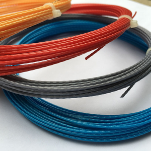 Cuerda de repuesto para raqueta de tenis tipo articulación de bambú, cuerda con logotipo personalizado de color puro, cuerda de repuesto para raqueta dura duradera de poliéster, - Product Image 5