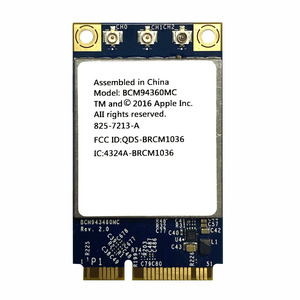 Orijinal Broadcom MAC 60mc tam boy Mini PCI-E Dual Band 2.4G 5G 802.11AC A/b/g/n MAC OS için 1300Mbps kablosuz ağ kartı - Product Image 1