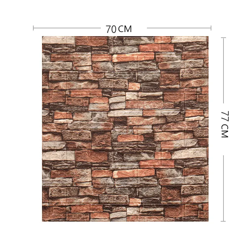 3D XPE foam brick wallpaper 3d wall panel pvc ceiling tiles for Home decoration