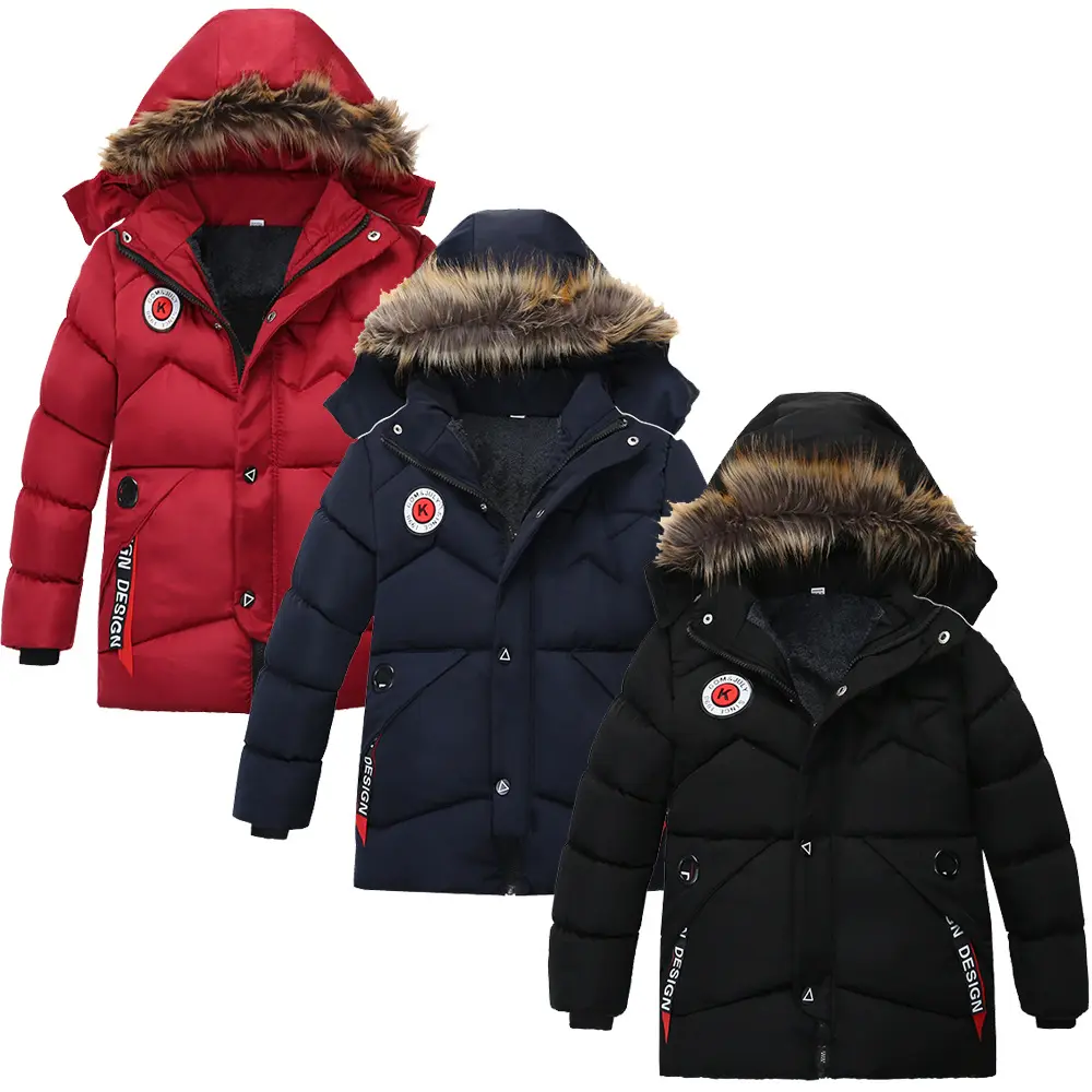 Hao bébé hiver nouveau Design Style coréen enfants garçons manteau mode épais enfants garçon coton manteau