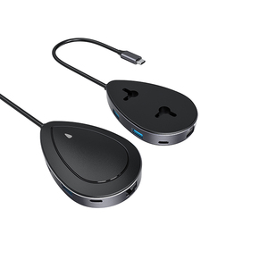 直接制造商独特设计的水滴USB C集线器7合1适配器C型集线器 - Product Image 3