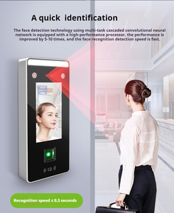 Pantalla táctil LCD HD de 4,5 pulgadas de alta calidad SpeedFace, contraseña de huella dactilar, reconocimiento facial, reloj de tiempo, Control de acceso con TCP/IP - Product Image 3