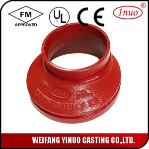 FM-UL-CE được liệt kê rãnh phụ kiện đường ống hệ thống chữa cháy ống sắt dễ uốn lắp giảm tốc Lập Dị - Product Image 2