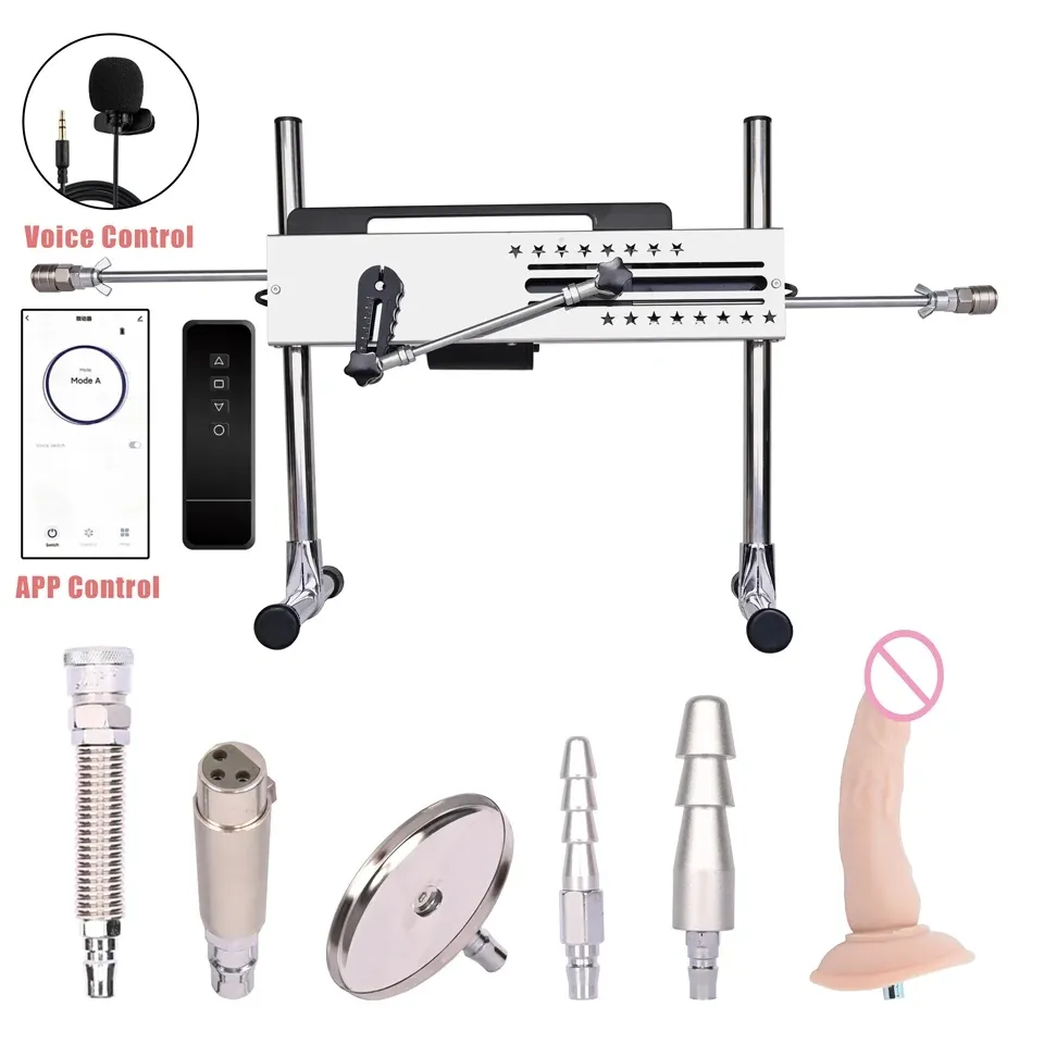 APP Control Potente máquina sexual con accesorios para mujeres y hombres Quiet 360 Agree Máquina de masturbación ajustable