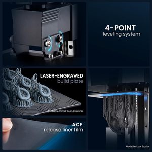 ELEGOO SATURN 3 Ultra 12K Mono MSLA 3D Printer with High Speed Wi-Fi Transfer Printing Size 219*123*260mm - Product Image 3
