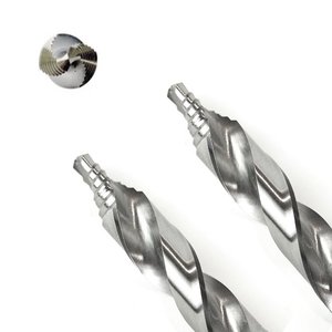 シャンクに3フラットの金属用Type-250-Vtボルテックスパイロットポイントメカニック長ステップツイストドリルビット直径15/64 - Product Image 1