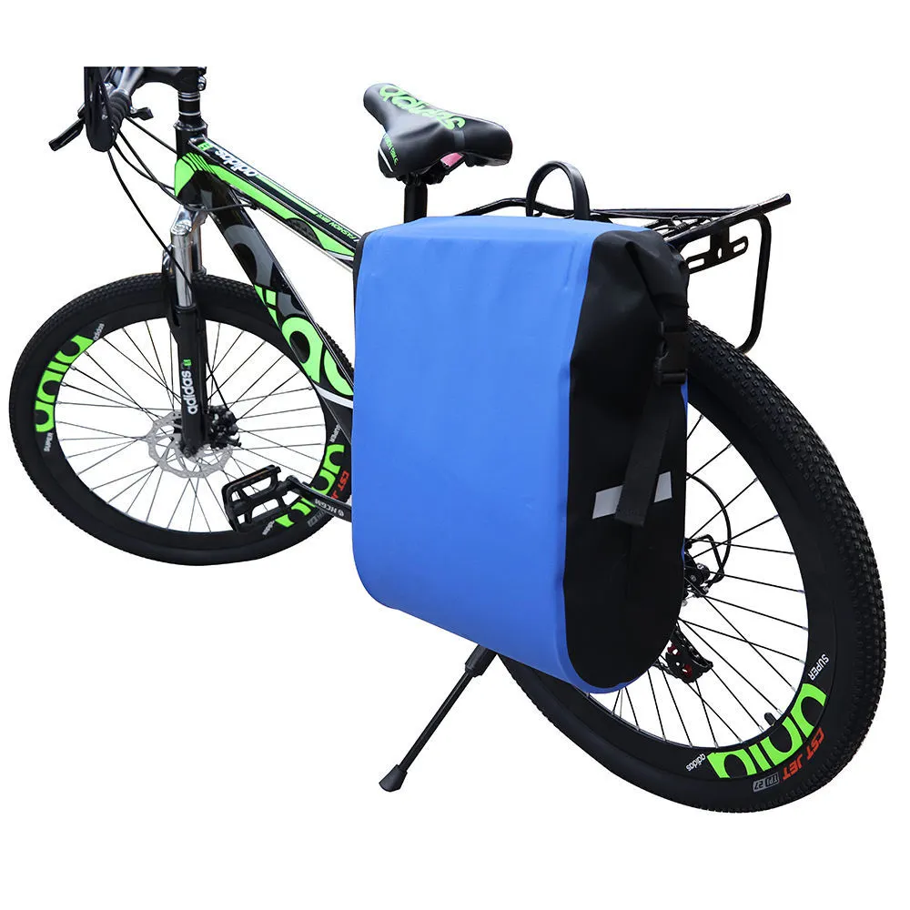 500DPVCターポリンスポーツトラベリングキャンプパニエサドル防水自転車バイクバッグ