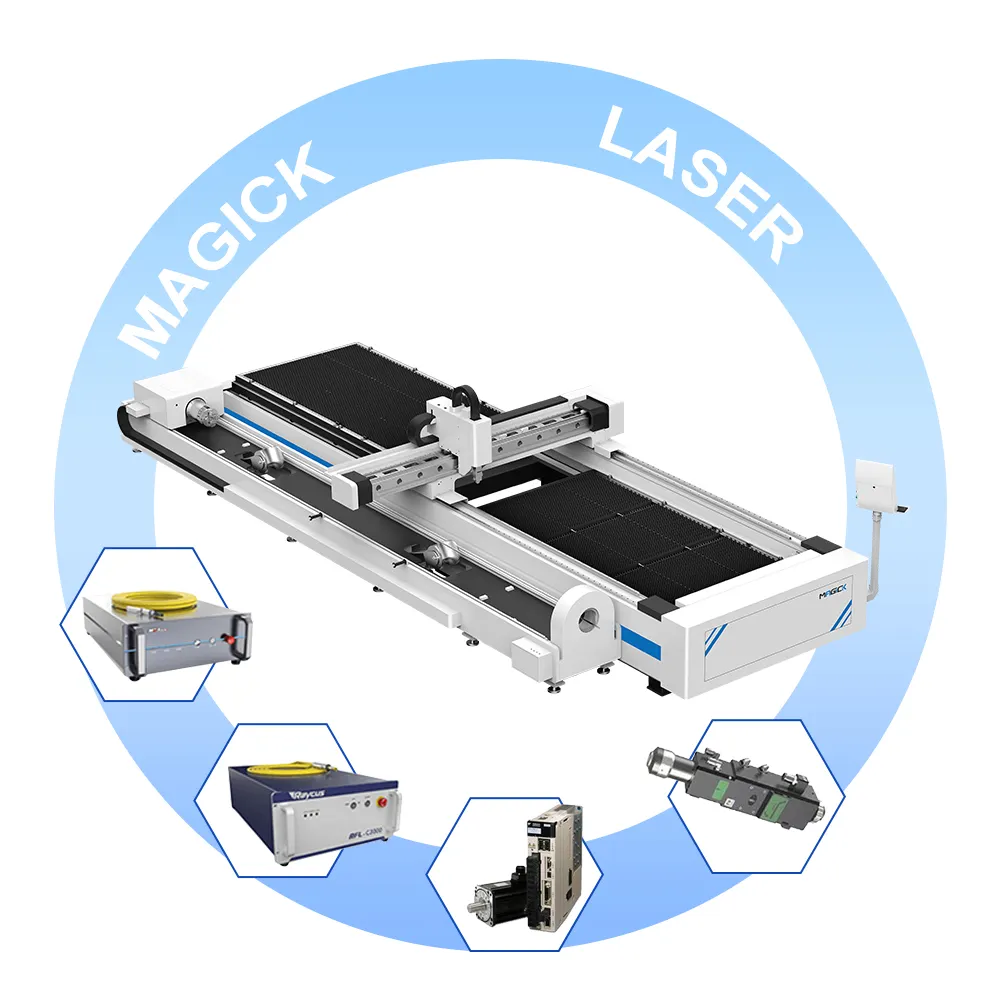 Máquina de corte por láser Corte por láser de fibra resistente 12000W Fabricantes de máquinas de corte por láser