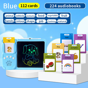 Dispositivo di educazione precoce 2 in 1 tavoletta di scrittura LCD con schede Flash parlanti 224 parole di scrittura giocattolo educativo e lettore di schede - Product Image 4