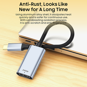 便携式 USB C 转 HDMI 适配器 4K 即插即用稳定连接 Type-C 转 HDMI 转换器适用于笔记本电脑显示器 - Product Image 5
