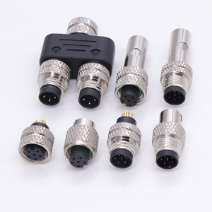 M8塑料组件2 3 4 5针M8连接器90度IP67防水M8塑料组件圆形连接器 - Product Image 3