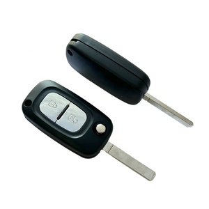 R-enaultカーキーケース用オートキー折りたたみ式フリップキーシェル2ボタン - Product Image 5