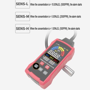 ガス漏れ検知器分析器20% LEL LCDサウンド & スクリーンアラーム可燃性可燃性天然メタンテスターLPGメーター卸売 - Product Image 4
