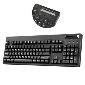 Промышленная клавиатура POS KB104S, оптовая продажа, программируемая мембрана с считывателем смарт-карт - Product Image 5