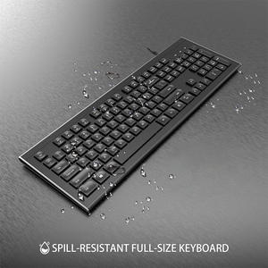 COUSO volle Größe verdrahtet tastaturen Tastatur ergonomisch wassertropfen-Tastaturen optische Tastatur Computer-Bürotastatur