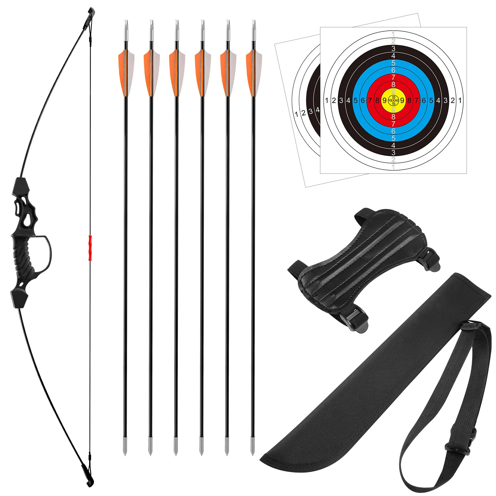 Linkboy Archery Youth Recurve Bow and Arrows Set for Kids 6-12 Years Old Beginners Bow Kit Best Gifts For Teenagers