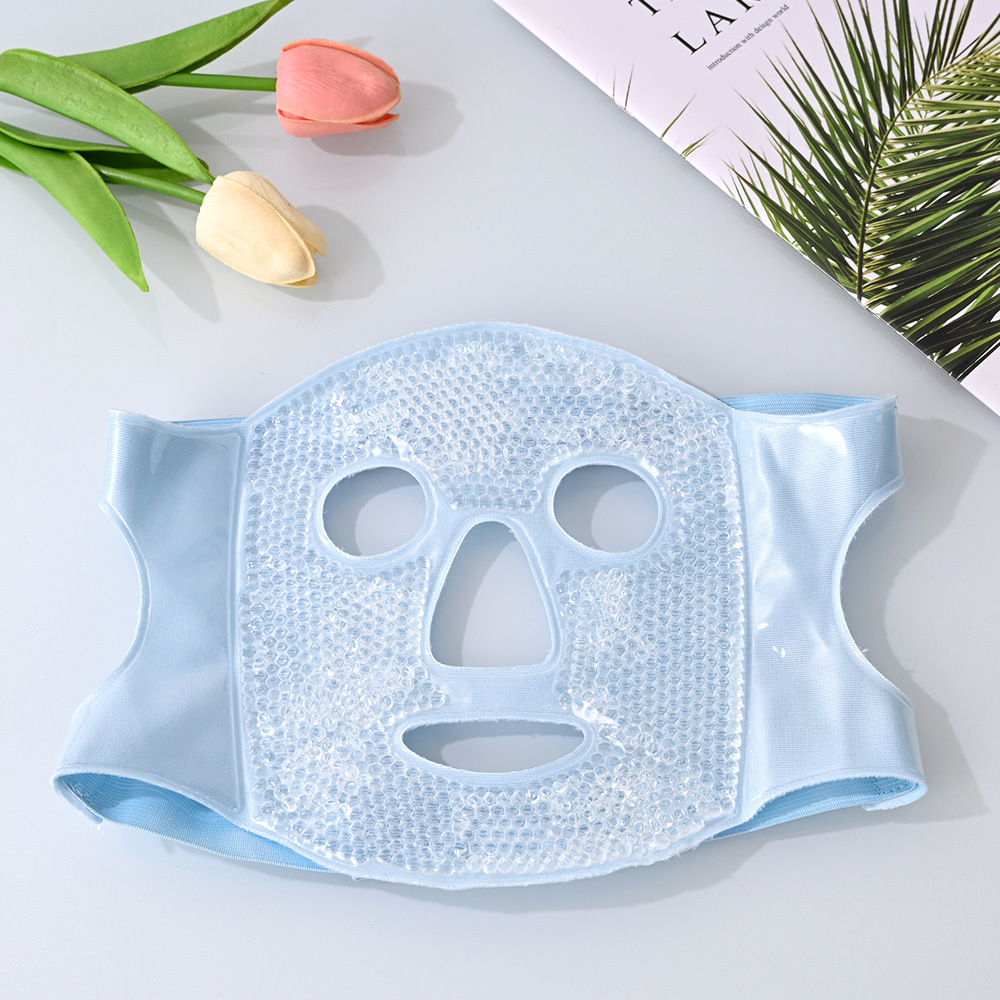 Ice mask blue-white beads