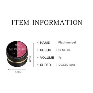 सुपर उज्ज्वल 12-रंग प्लैटिनम जेल पॉलिश यूव नाखून पेंट सेट ओएम निजी लेबल सैलून नाखून कला डिजाइन धातु फिनिश के साथ डिजाइन - Product Image 4
