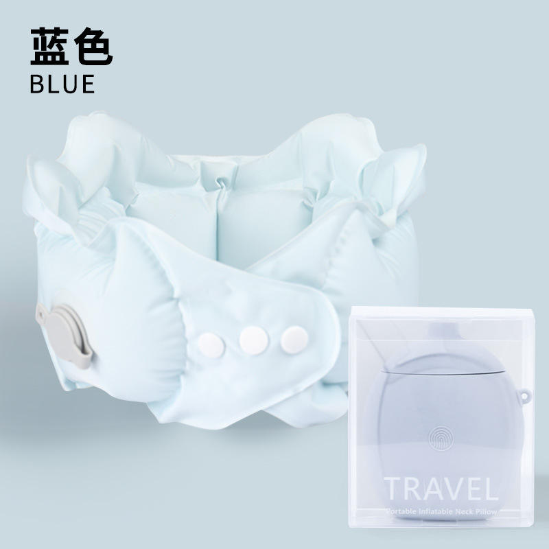 Caja de almacenamiento inflable azul glaciar