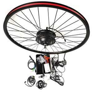 Kit di conversione del motore elettrico per bicicletta 36V/48V con trazione posteriore 250W/350W Display LCD a trasmissione intermedia 48v Hub Controller per bici elettriche - Product Image 1